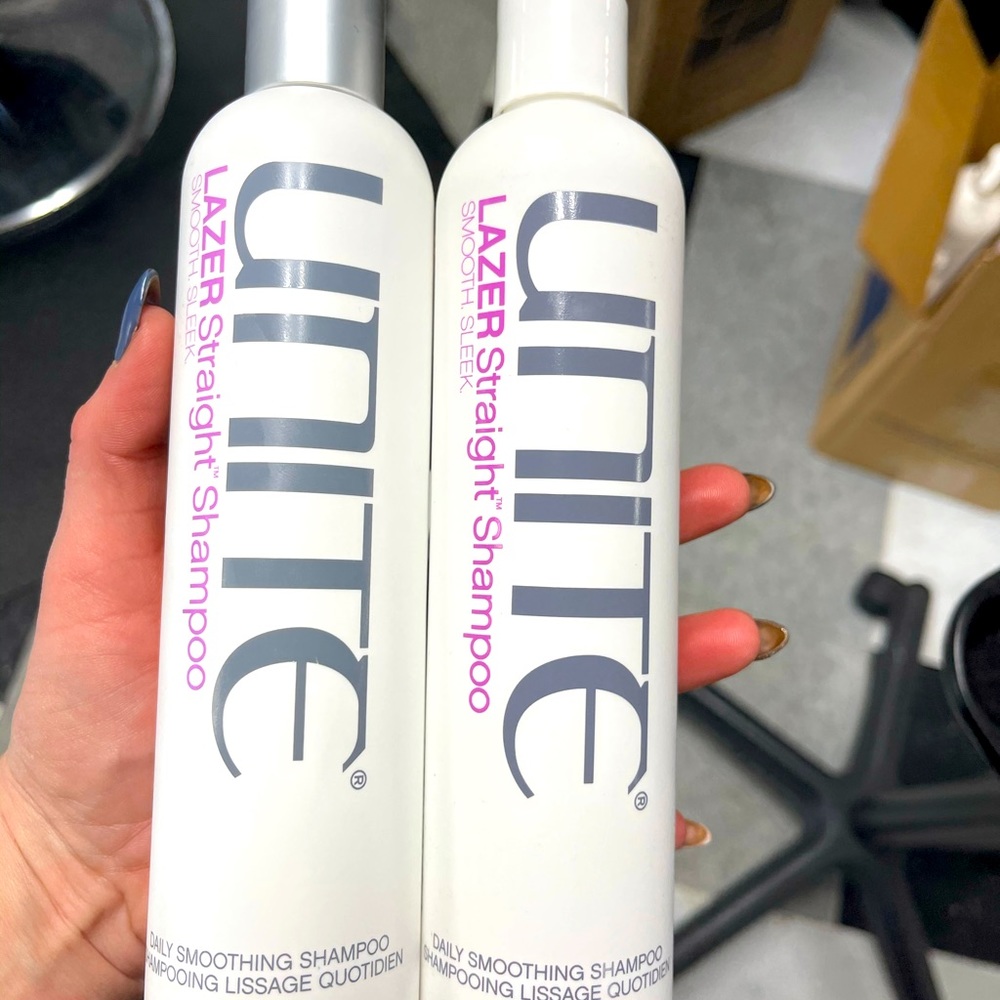 Unite laser straight shampoo and conditioner
